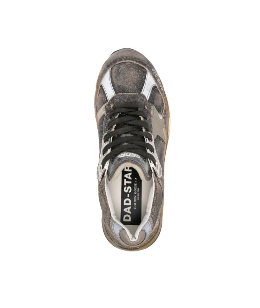 GOLDEN GOOSE DELUXE BRAND Серые кожаные кроссовки, фото 3
