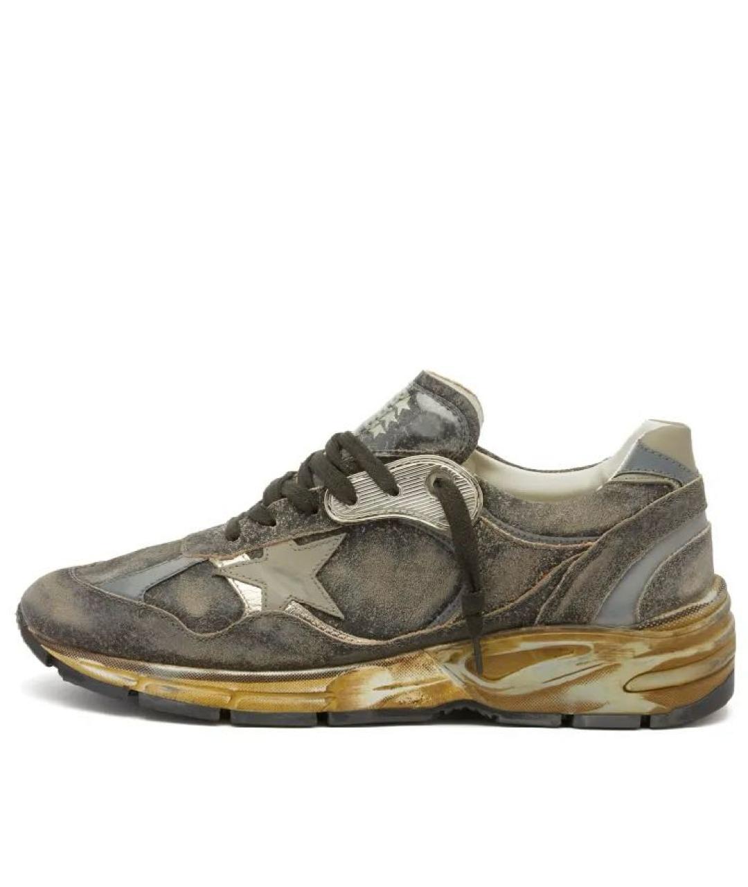 GOLDEN GOOSE DELUXE BRAND Серые кожаные кроссовки, фото 7