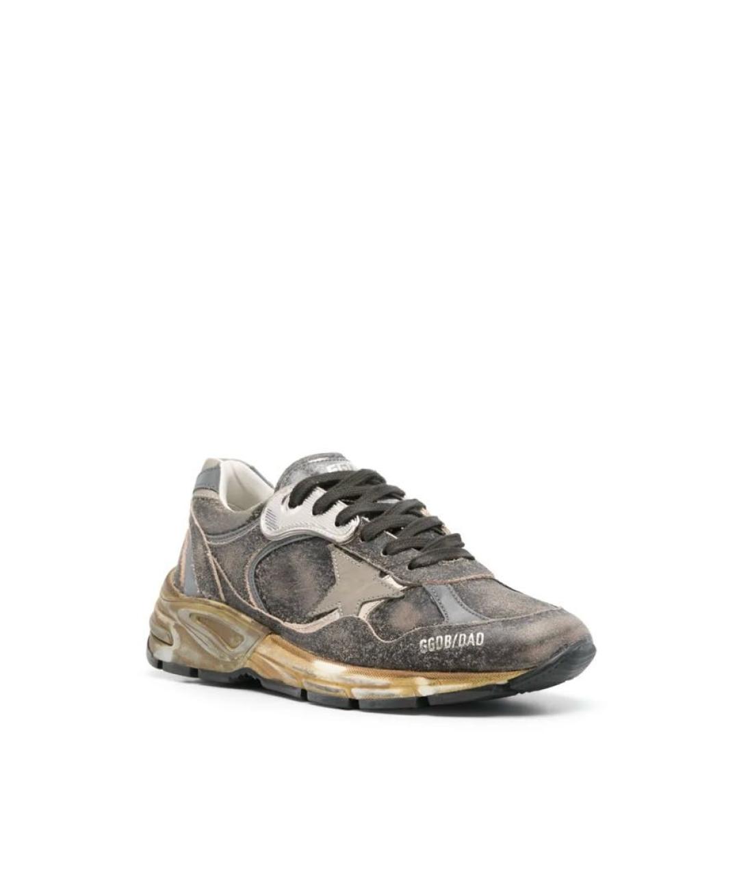 GOLDEN GOOSE DELUXE BRAND Серые кожаные кроссовки, фото 4