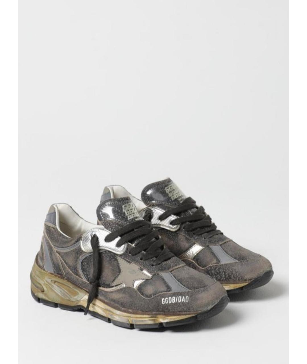 GOLDEN GOOSE DELUXE BRAND Серые кожаные кроссовки, фото 6