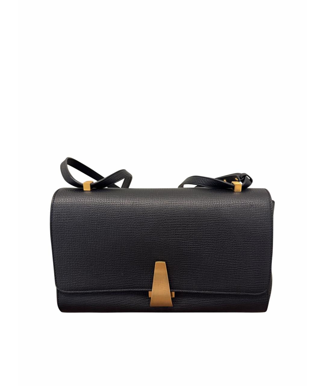 BOTTEGA VENETA Черная кожаная сумка через плечо, фото 1