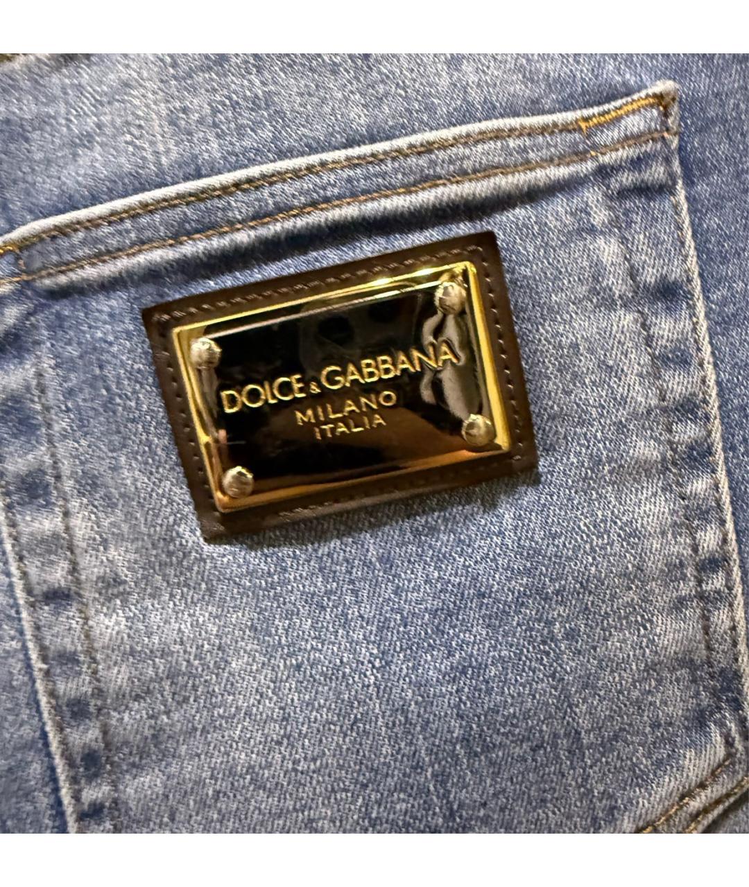 DOLCE&GABBANA Голубые джинсы, фото 5