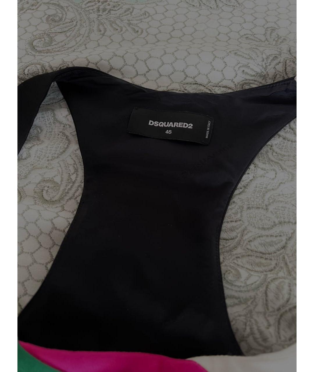 DSQUARED2 Мульти хлопковое повседневное платье, фото 2