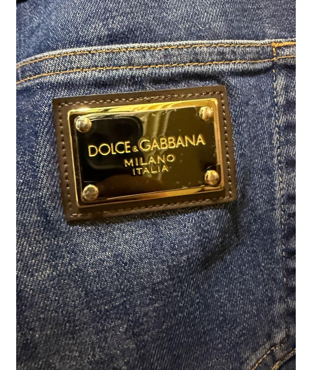 DOLCE&GABBANA Синие джинсы, фото 5