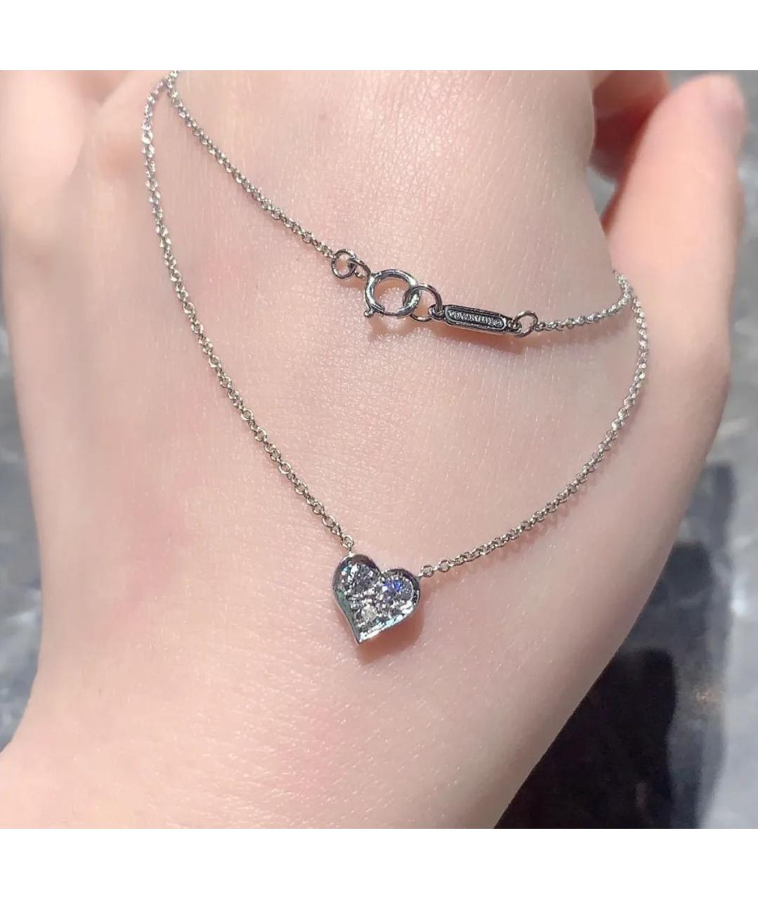 TIFFANY&CO Серебряная платиновая подвеска, фото 4