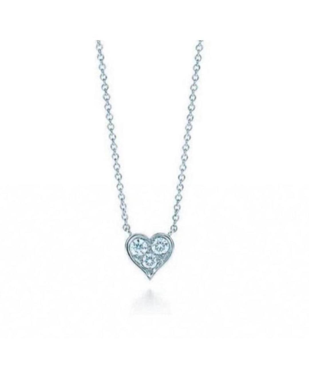 TIFFANY&CO Серебряная платиновая подвеска, фото 6