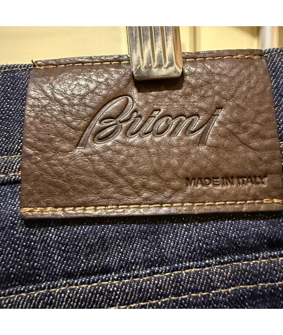 BRIONI Темно-синие джинсы, фото 4