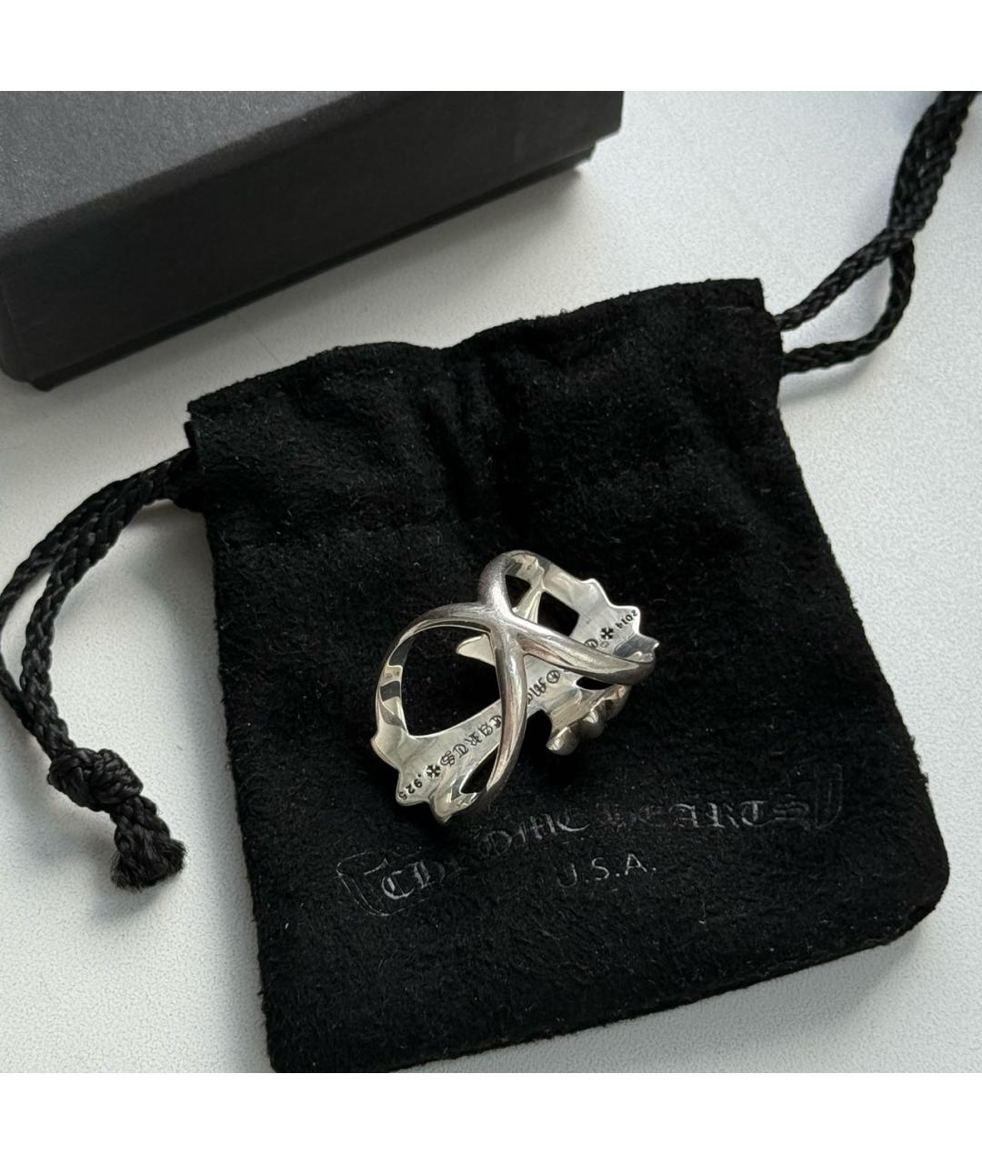 CHROME HEARTS Серебряное серебряное кольцо, фото 4