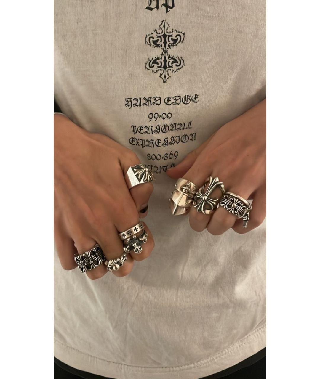 CHROME HEARTS Серебряное серебряное кольцо, фото 6