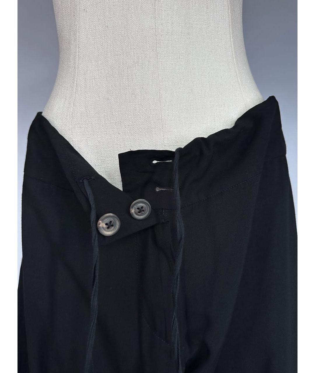 ANN DEMEULEMEESTER Черные вискозные брюки широкие, фото 4