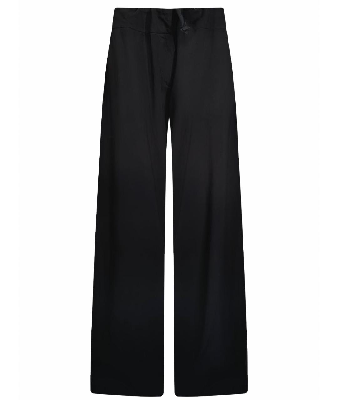 ANN DEMEULEMEESTER Черные вискозные брюки широкие, фото 1