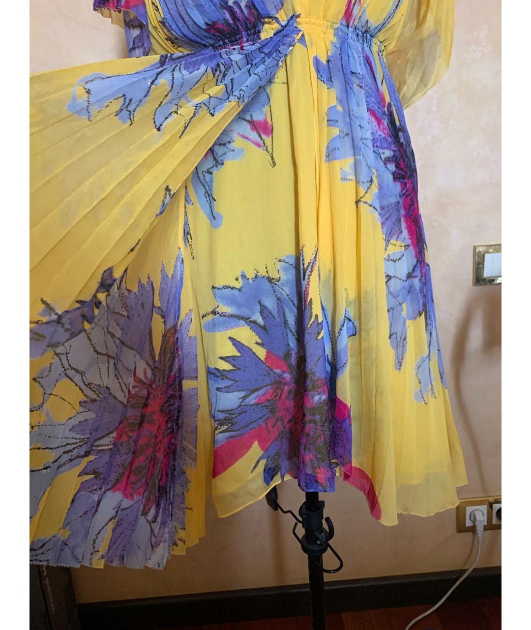 DIANE VON FURSTENBERG Мульти шелковое платье, фото 5