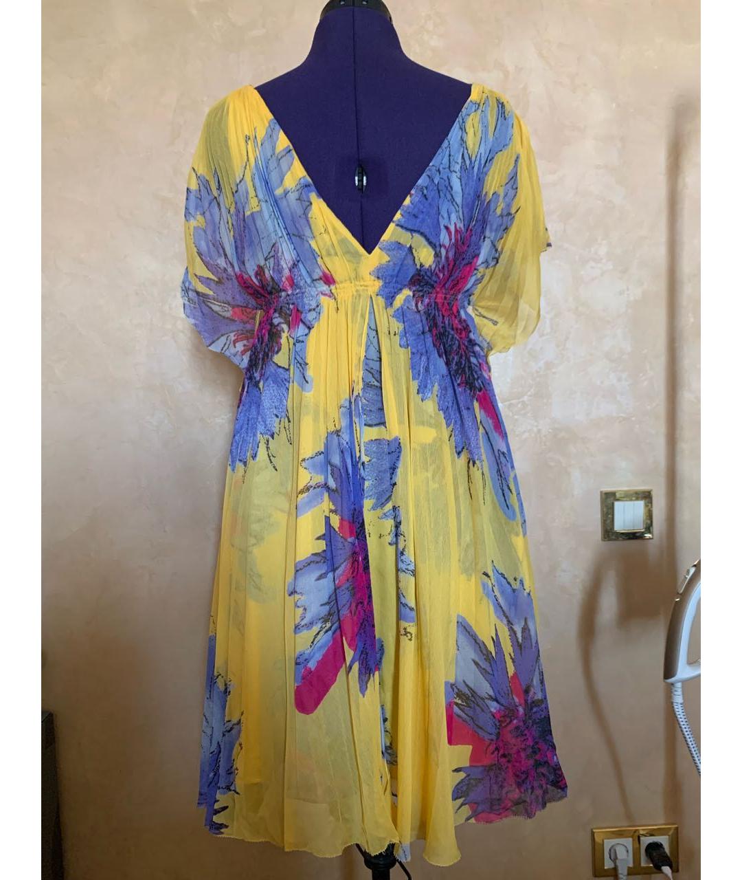 DIANE VON FURSTENBERG Мульти шелковое платье, фото 2
