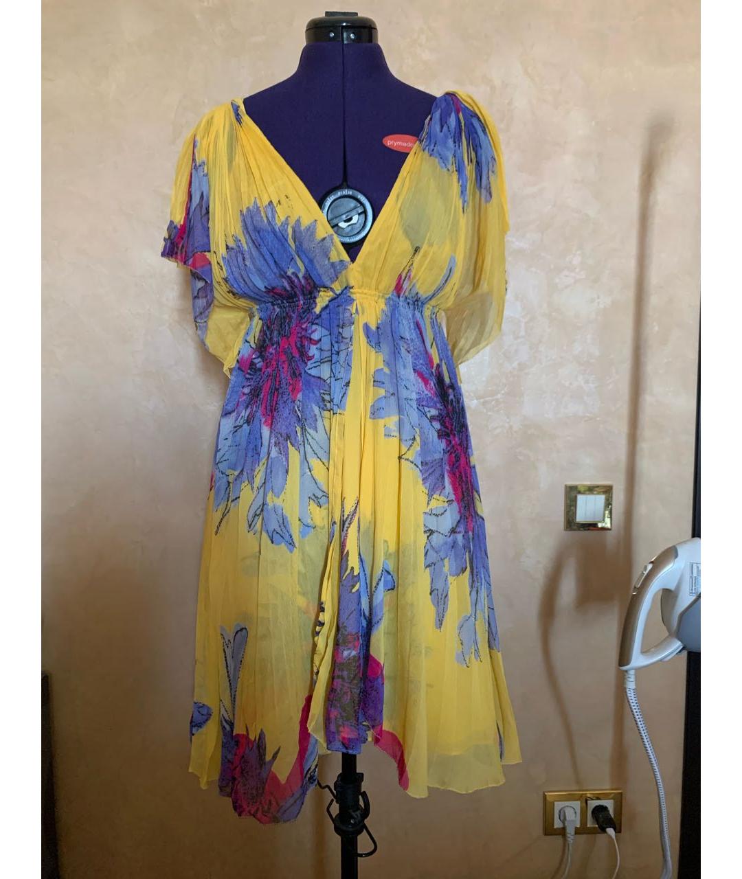 DIANE VON FURSTENBERG Мульти шелковое платье, фото 7