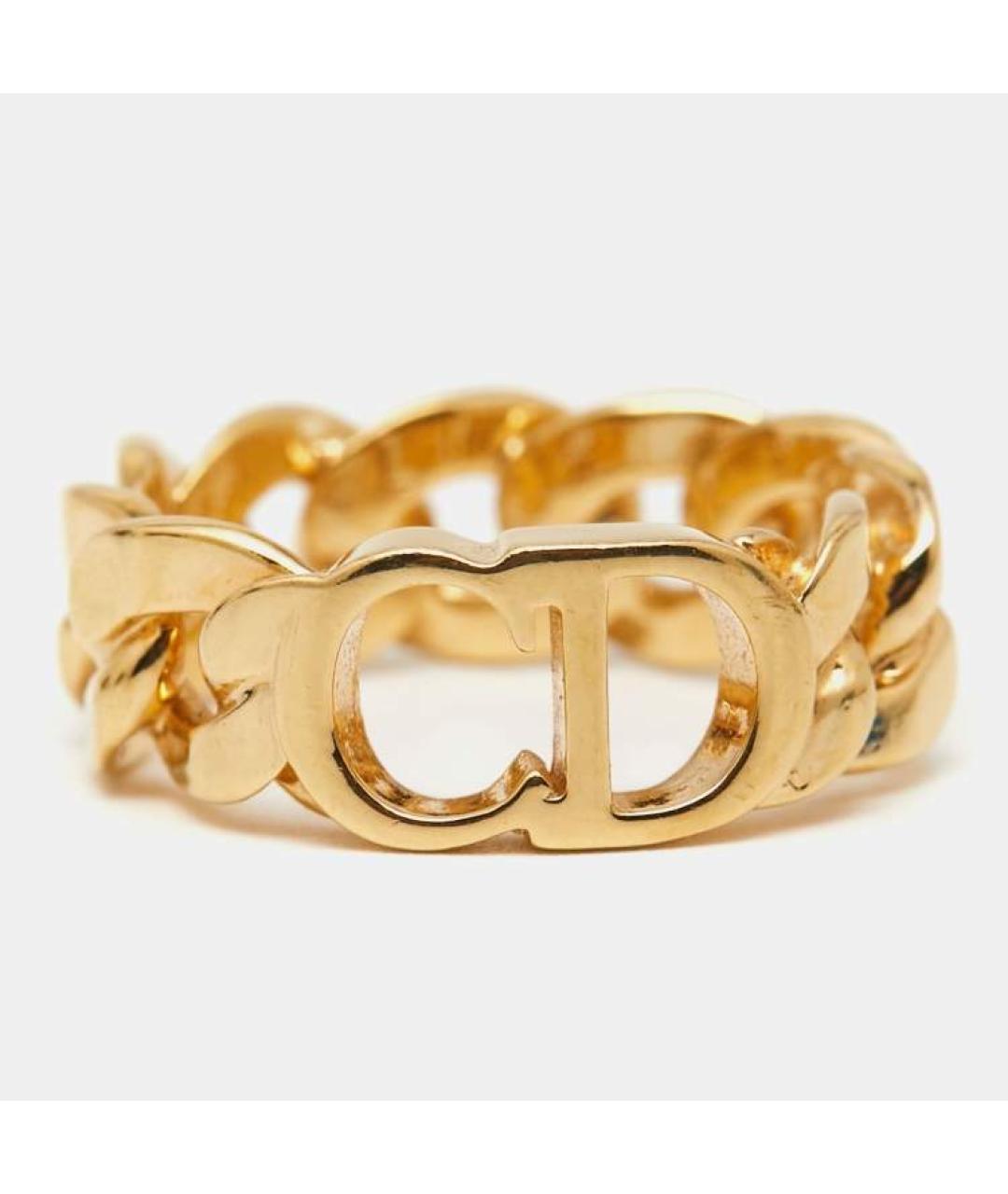 CHRISTIAN DIOR Золотое металлическое кольцо, фото 6