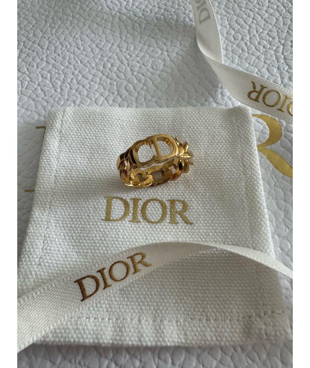CHRISTIAN DIOR Золотое металлическое кольцо, фото 5