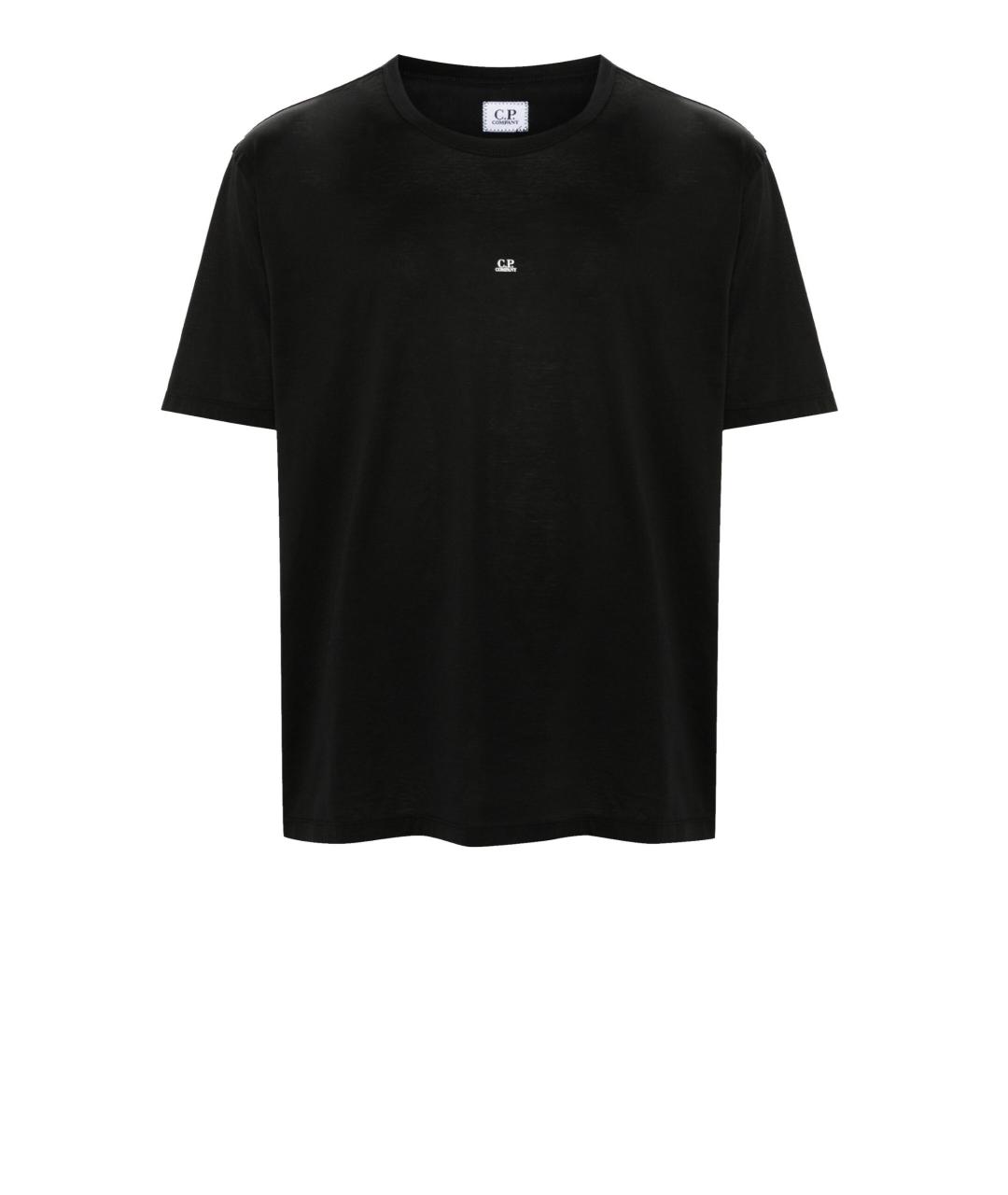 CP COMPANY Черная хлопковая футболка, фото 1