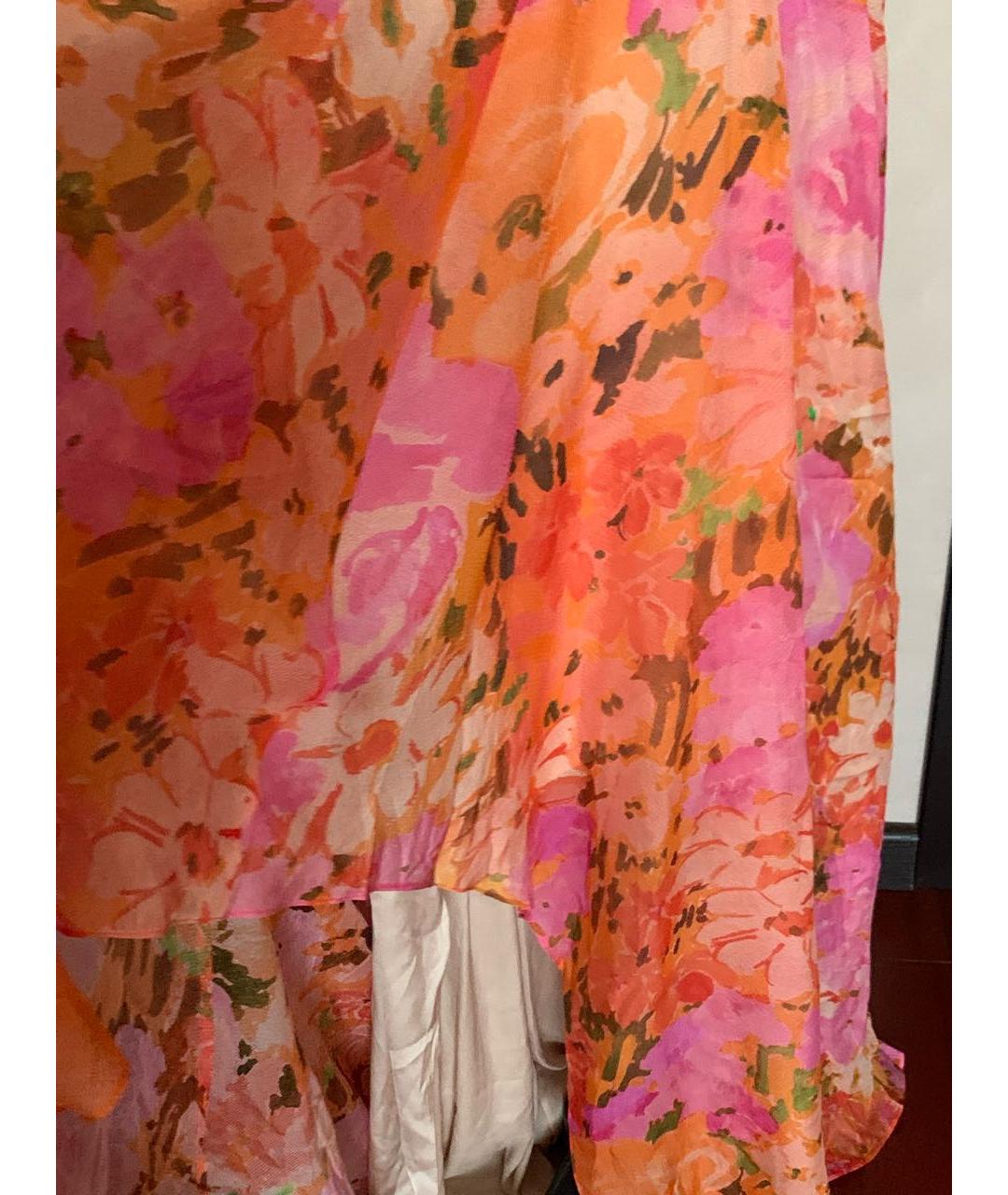 BADGLEY MISCHKA Мульти шелковое платье, фото 2
