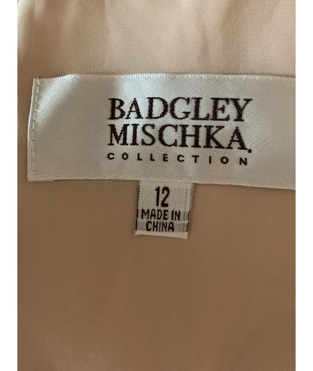 BADGLEY MISCHKA Мульти шелковое платье, фото 6