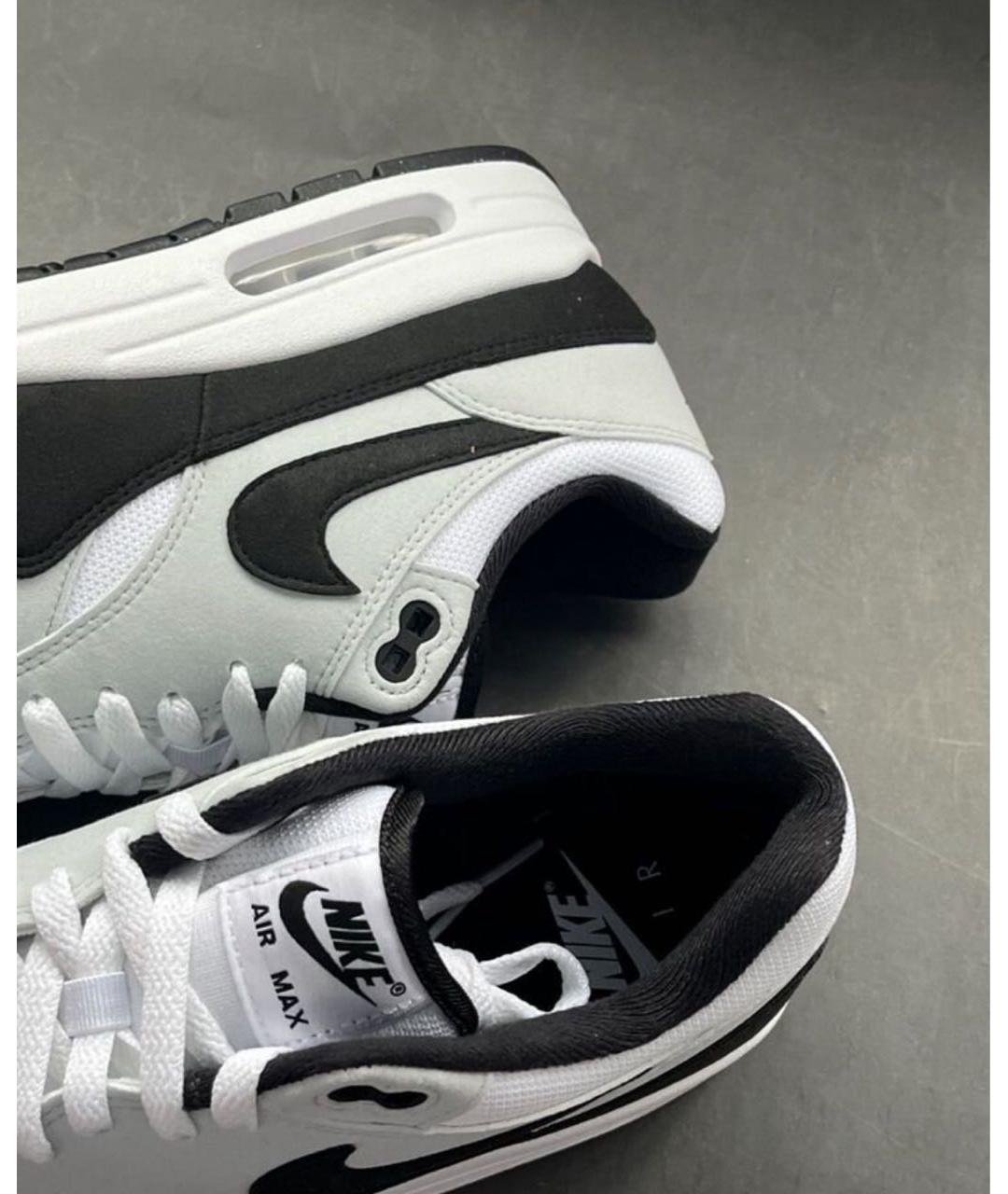NIKE Черные кожаные низкие кроссовки / кеды, фото 7