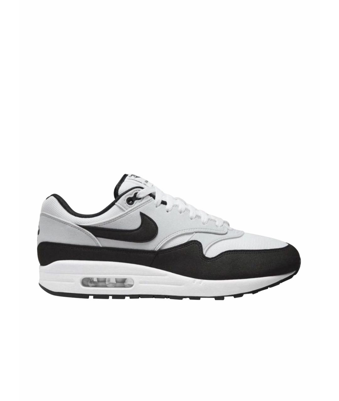NIKE Черные кожаные низкие кроссовки / кеды, фото 1