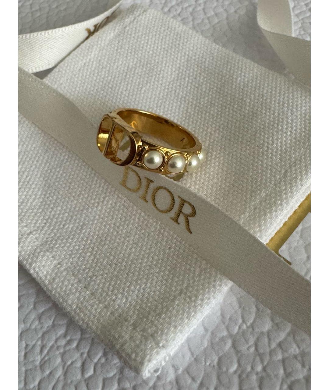 CHRISTIAN DIOR Золотое металлическое кольцо, фото 6