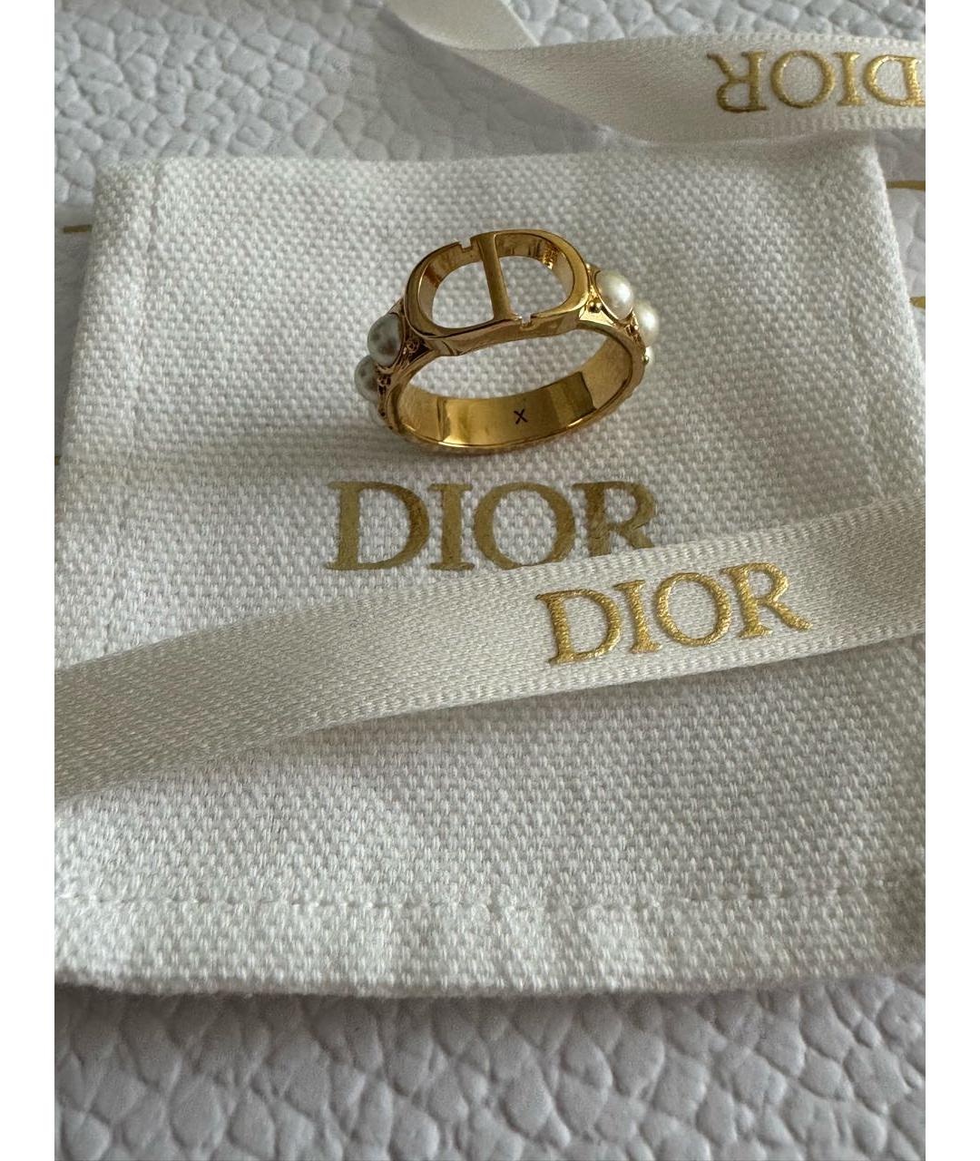 CHRISTIAN DIOR Золотое металлическое кольцо, фото 2