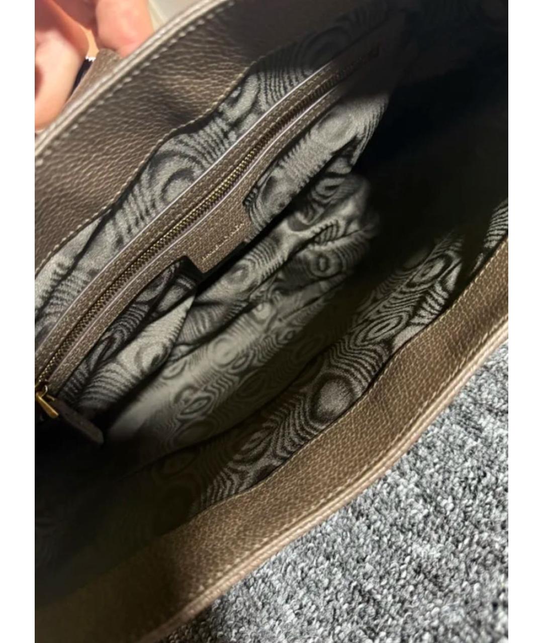 GUCCI Коричневая сумка с короткими ручками, фото 5