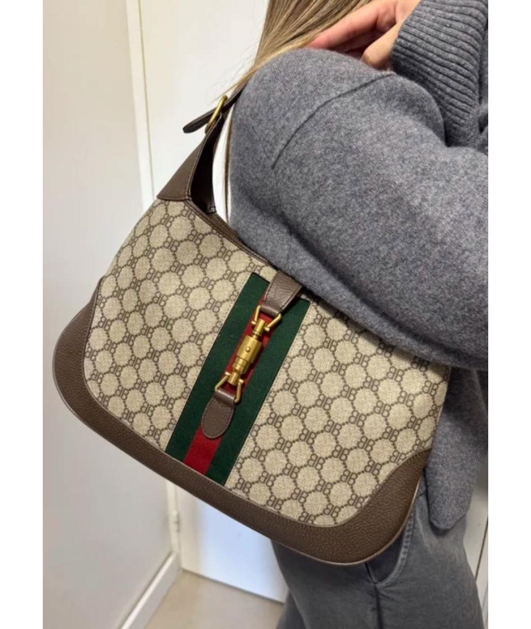 GUCCI Коричневая сумка с короткими ручками, фото 7