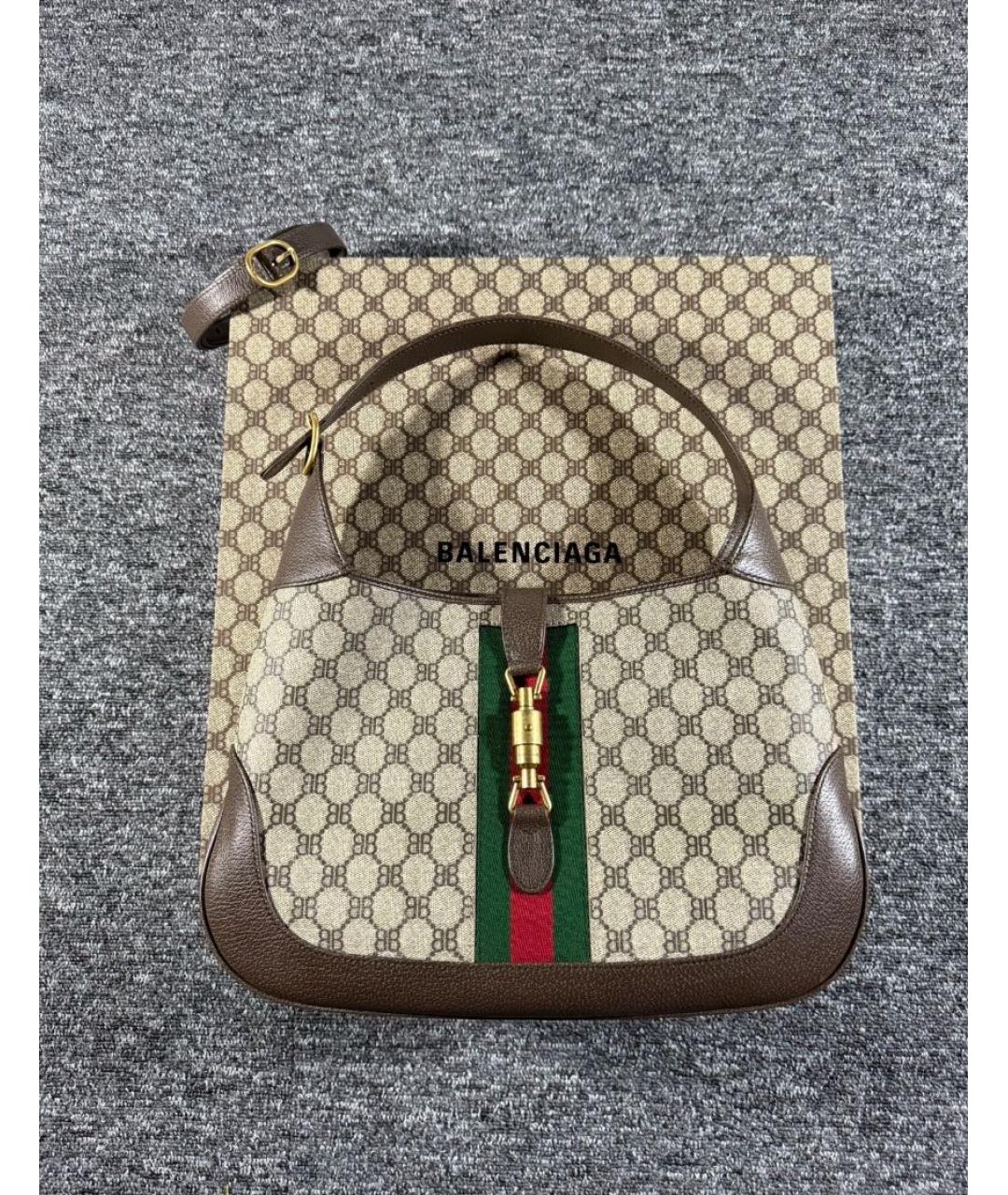 GUCCI Коричневая сумка с короткими ручками, фото 2