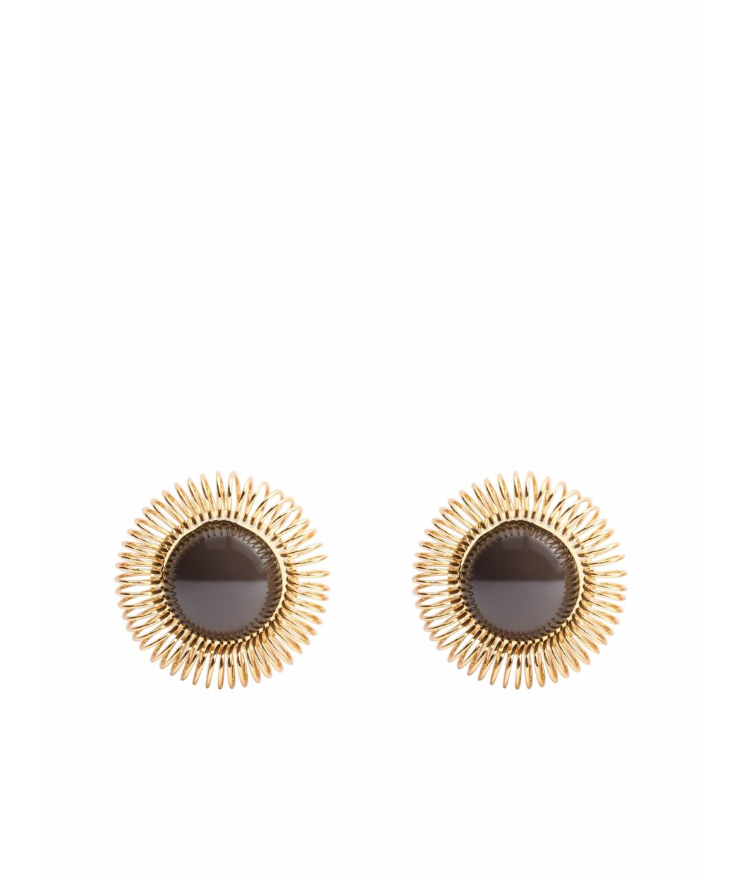 JACQUEMUS Золотые латунные серьги, фото 1