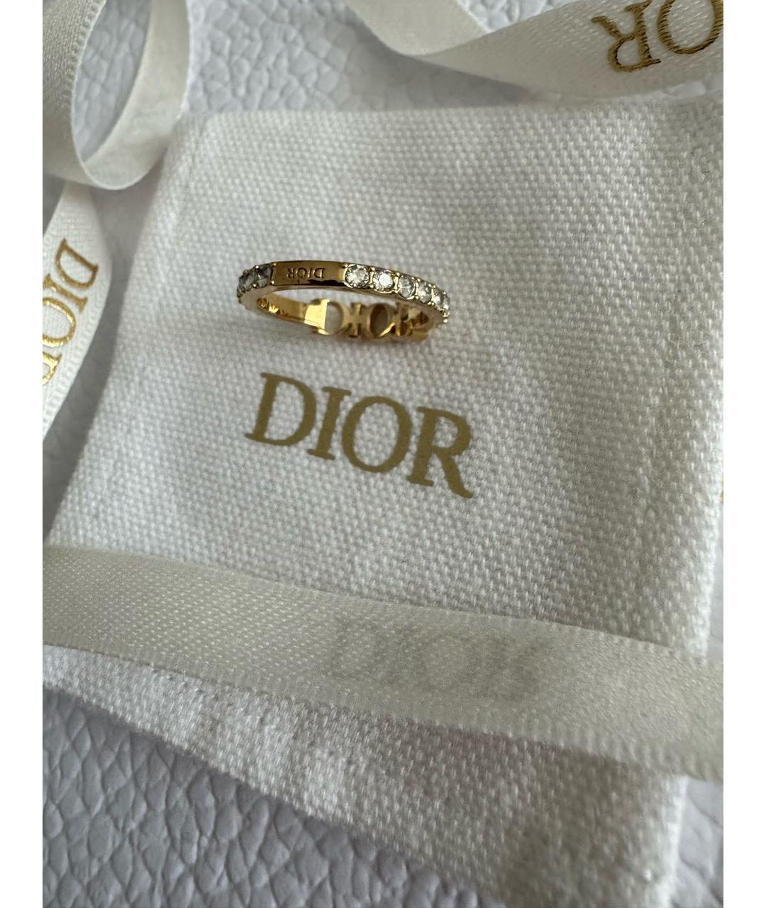 CHRISTIAN DIOR Золотое металлическое кольцо, фото 3