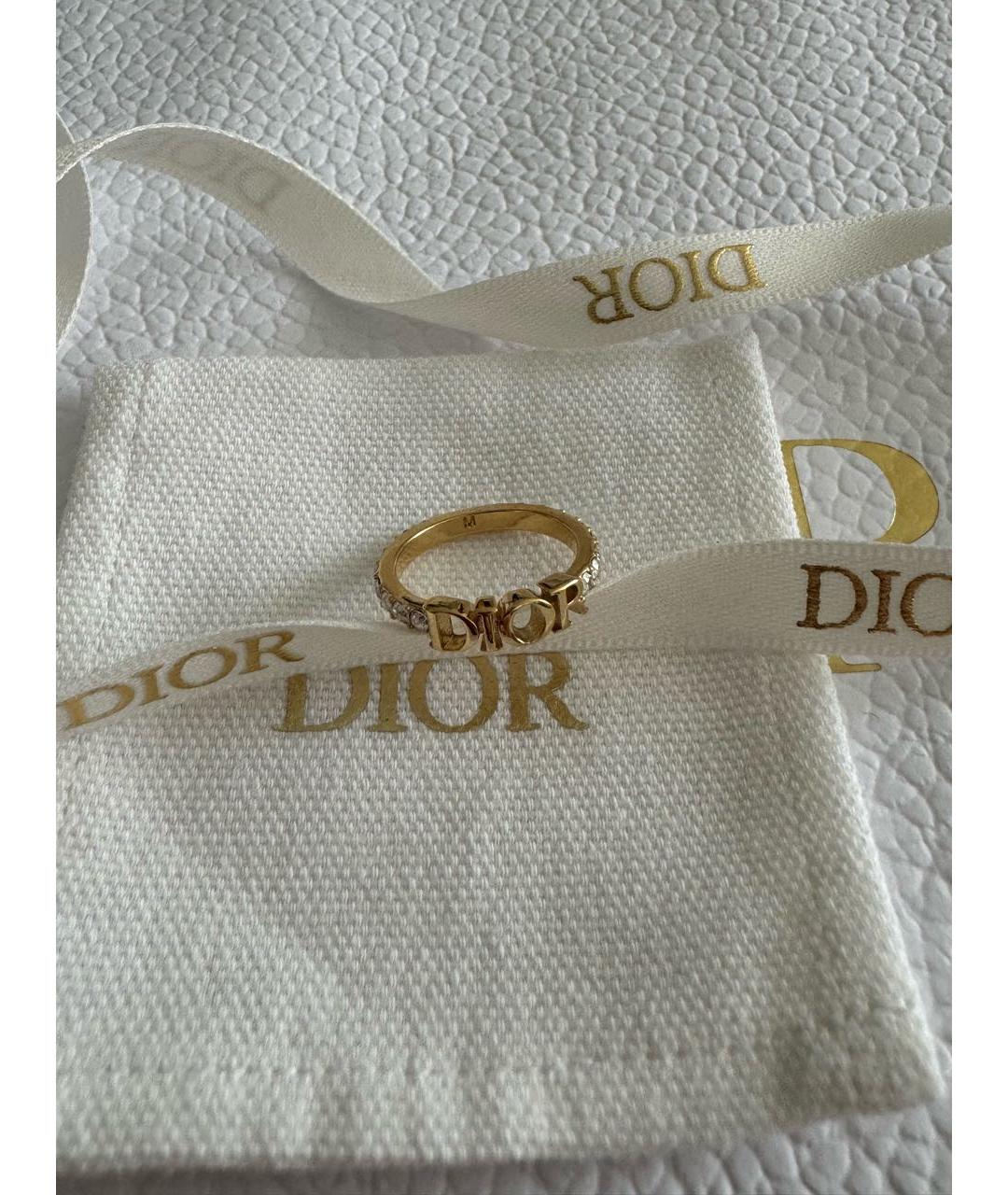 CHRISTIAN DIOR Золотое металлическое кольцо, фото 2