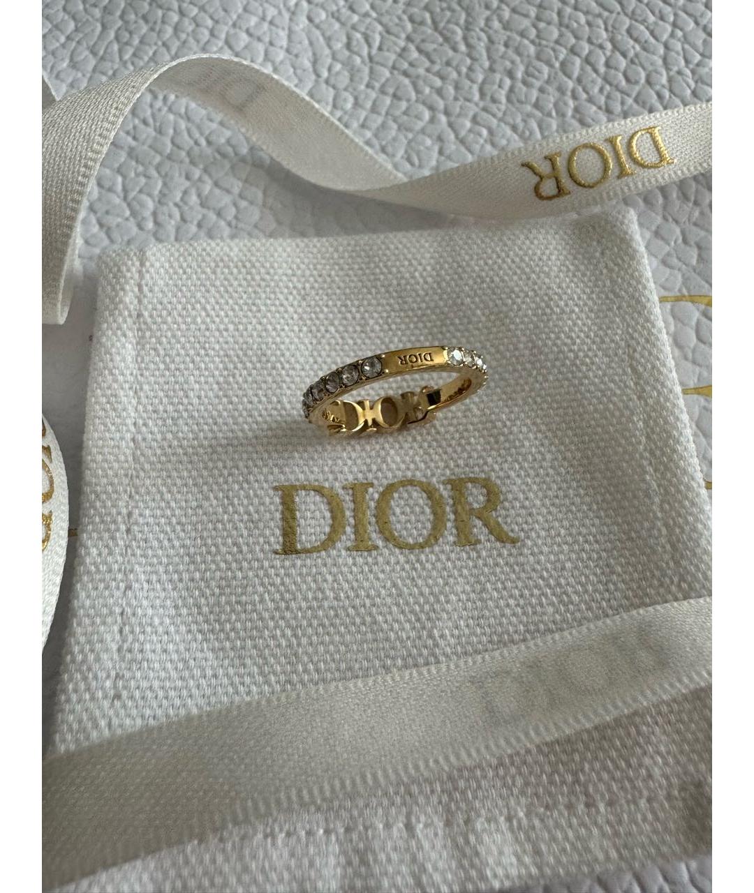CHRISTIAN DIOR Золотое металлическое кольцо, фото 5