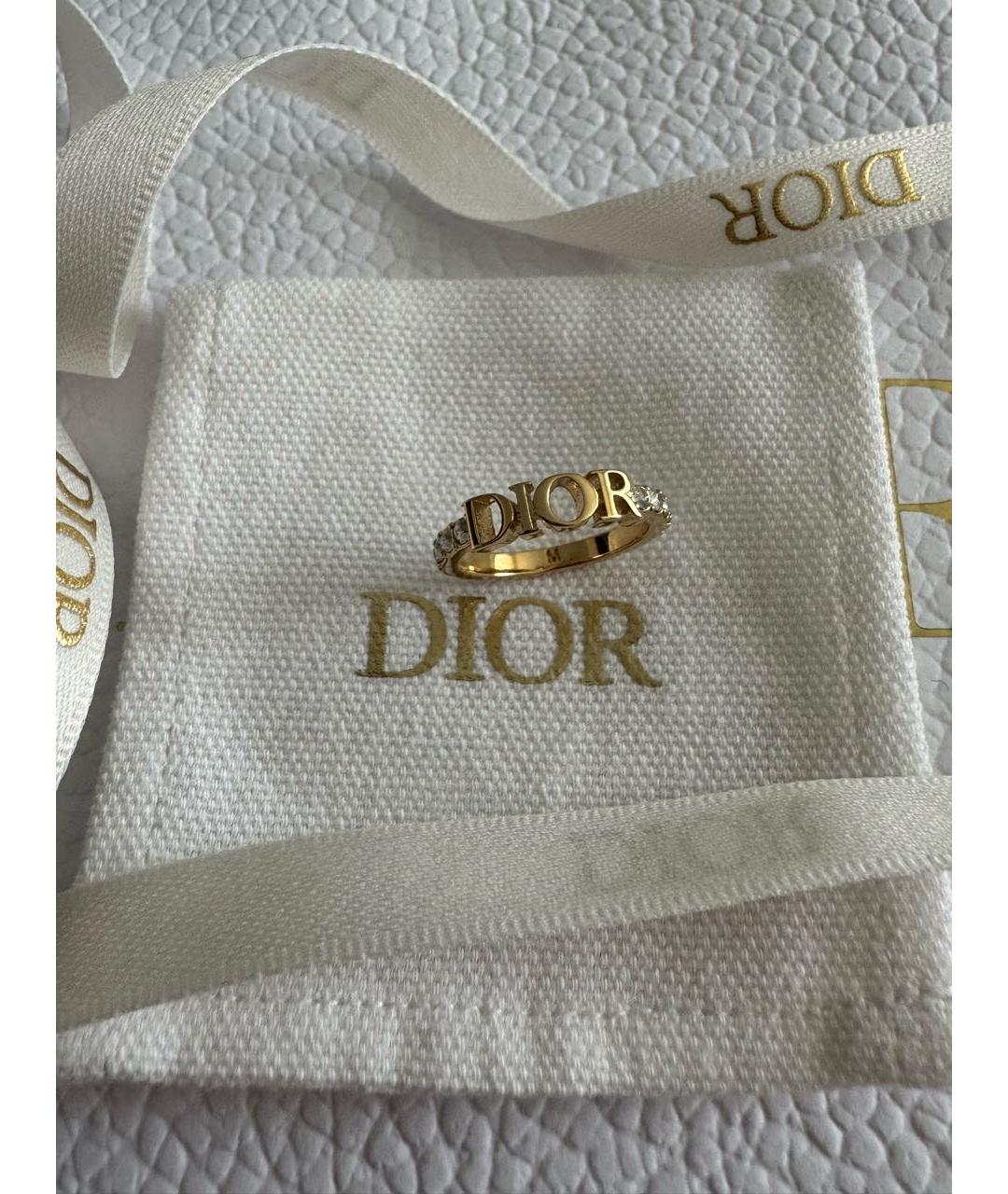 CHRISTIAN DIOR Золотое металлическое кольцо, фото 6