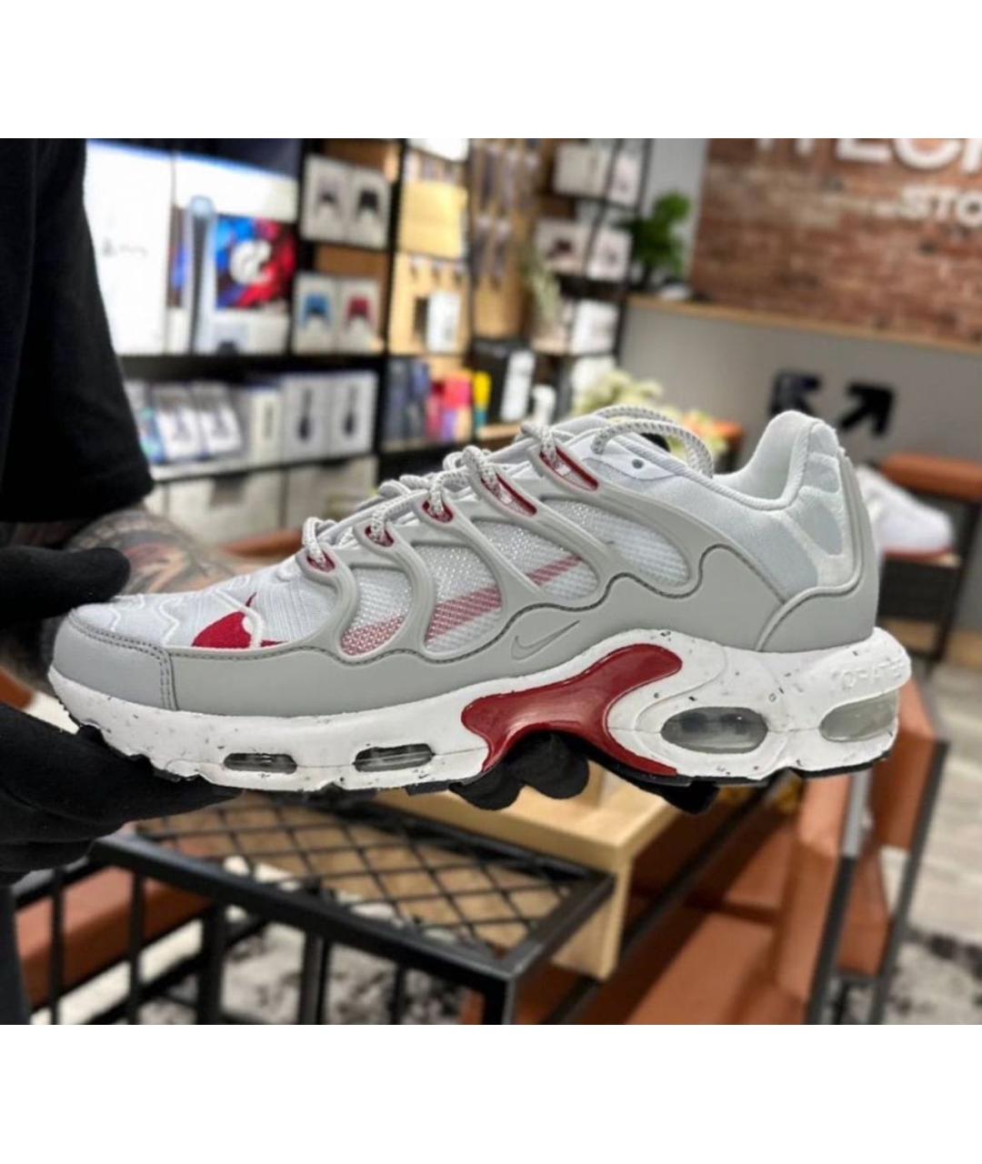NIKE Серые текстильные низкие кроссовки / кеды, фото 5