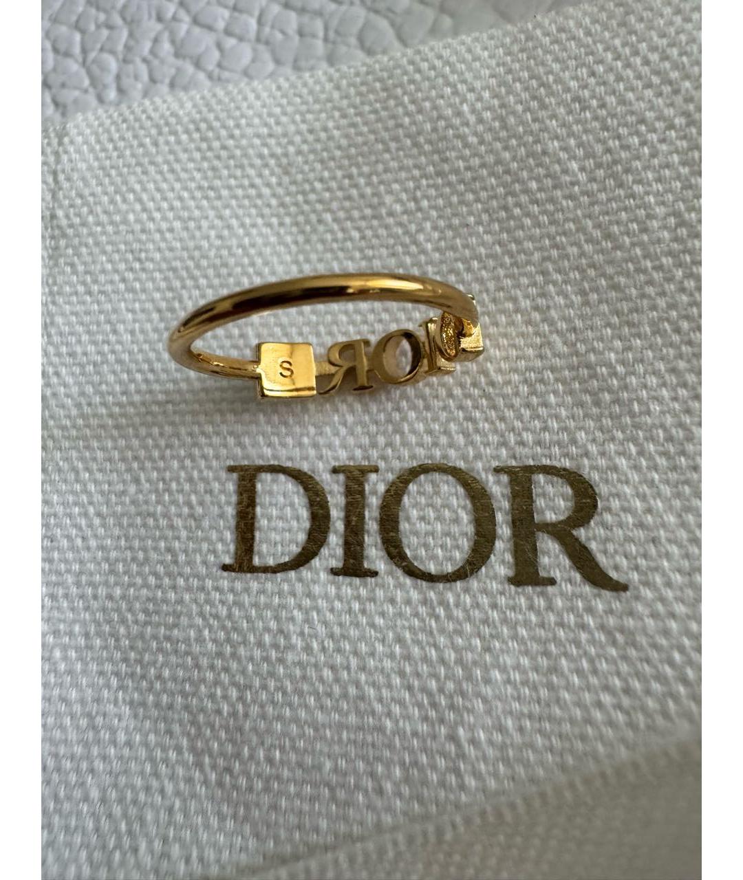 CHRISTIAN DIOR Золотое металлическое кольцо, фото 5