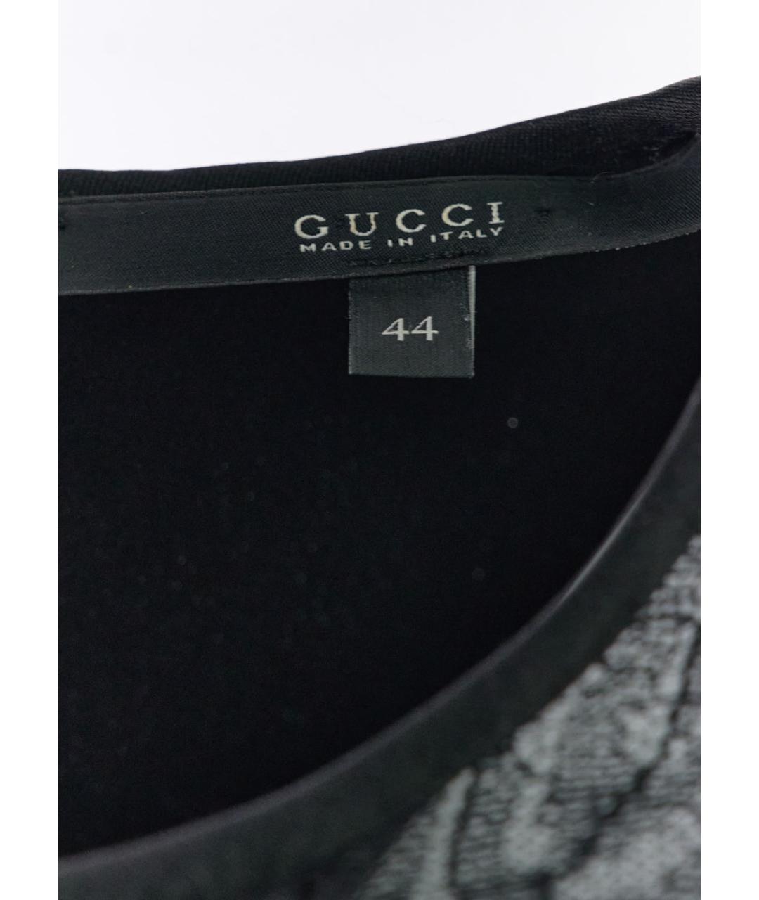 GUCCI Черная шелковая блузы, фото 5