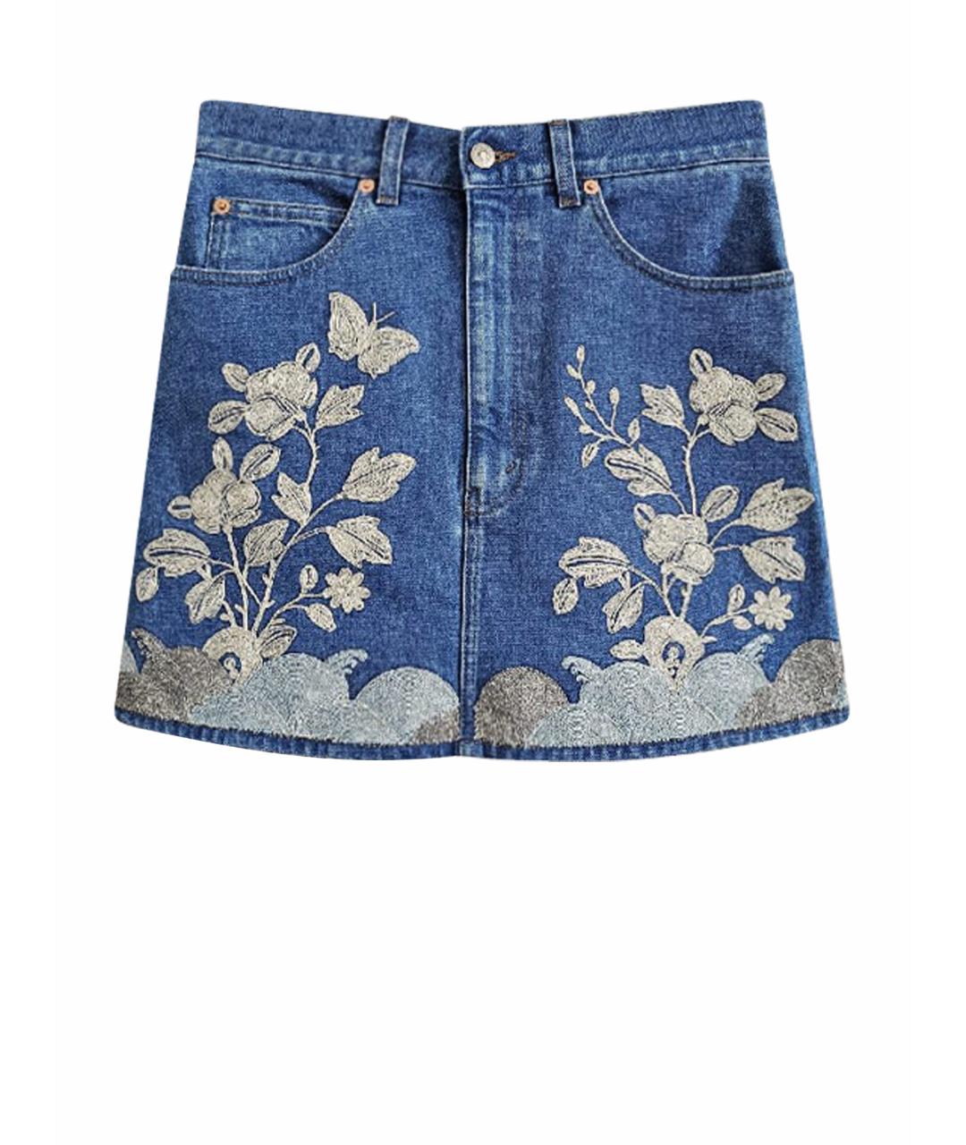 GUCCI Голубые хлопковые шорты, фото 1