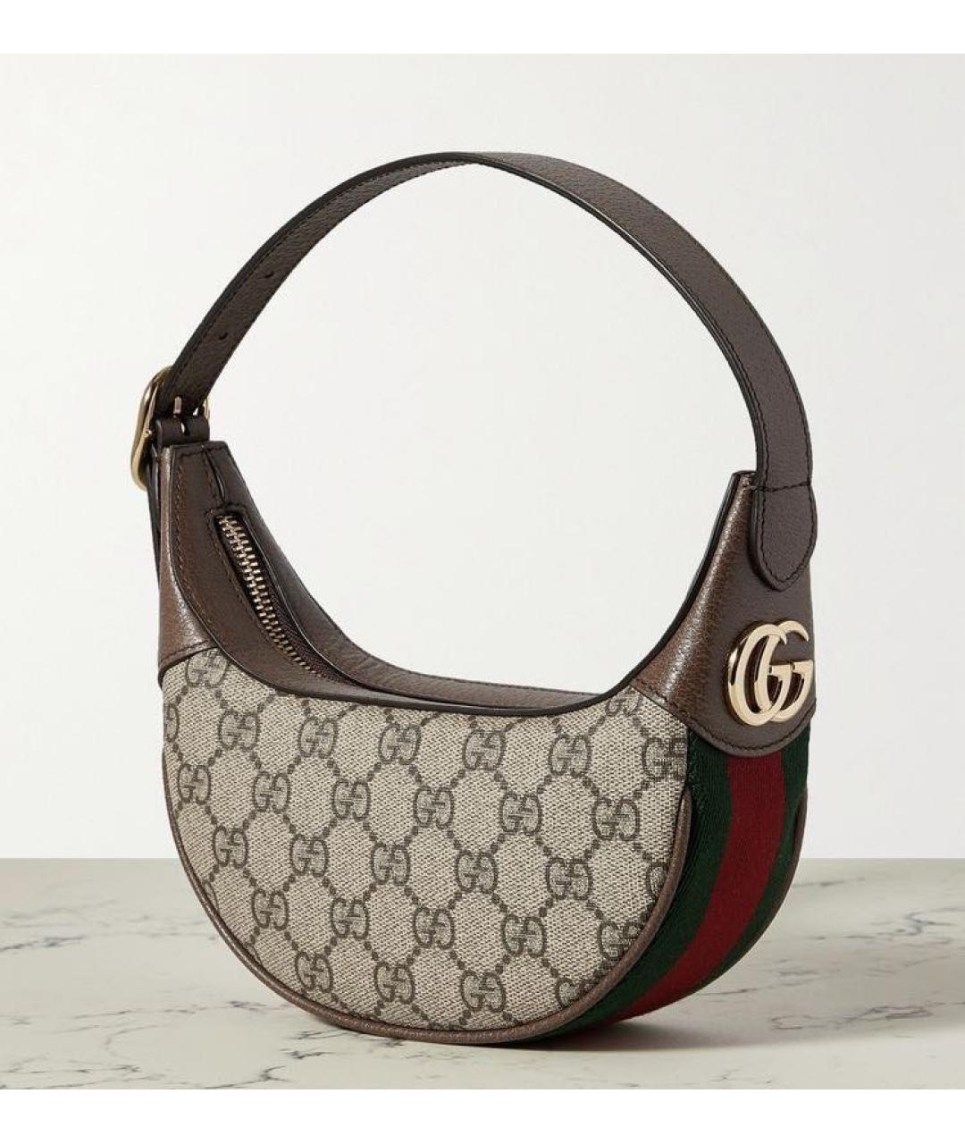 GUCCI Серая сумка с короткими ручками, фото 7