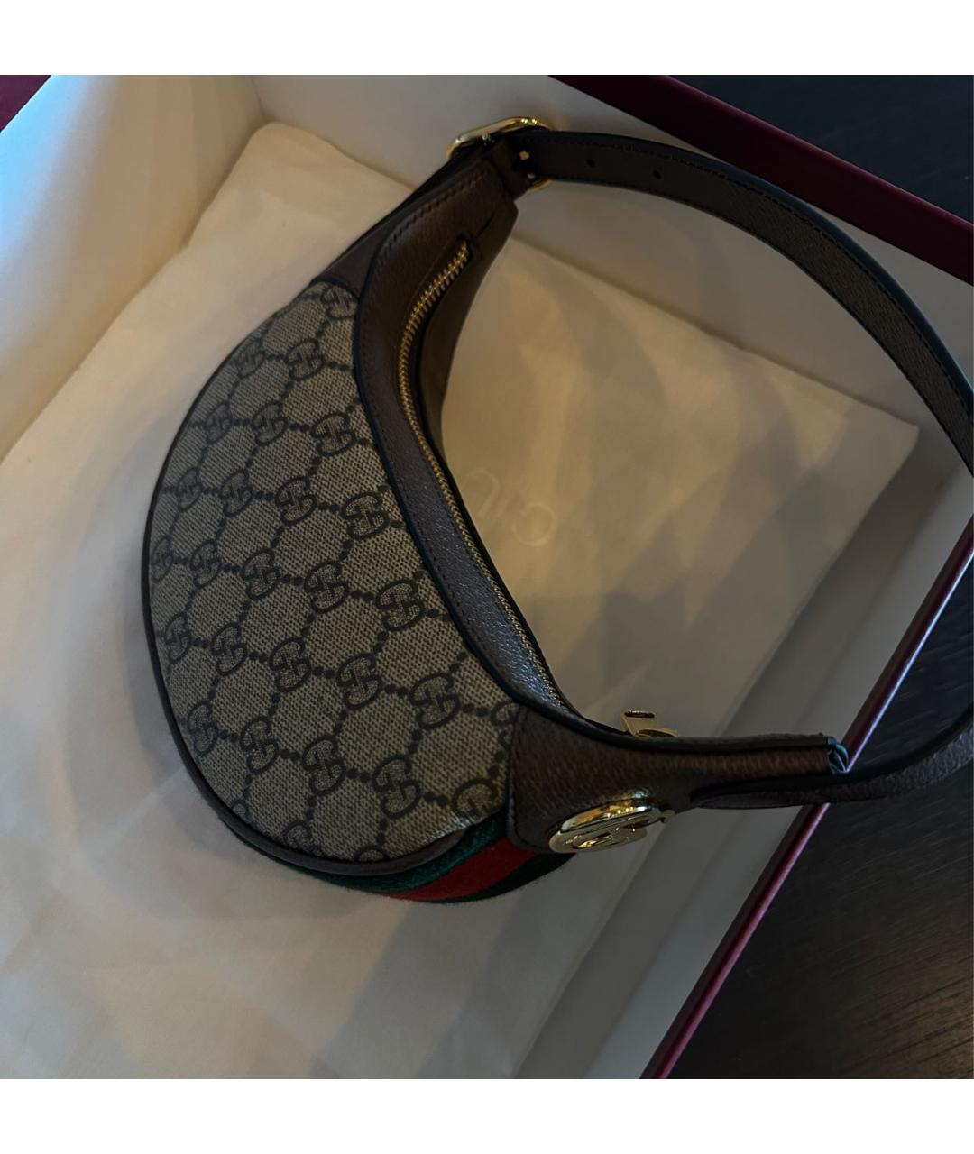 GUCCI Серая сумка с короткими ручками, фото 2