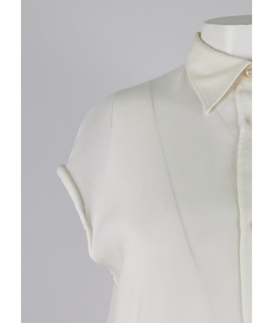 MAISON MARGIELA Белая хлопковая блузы, фото 2