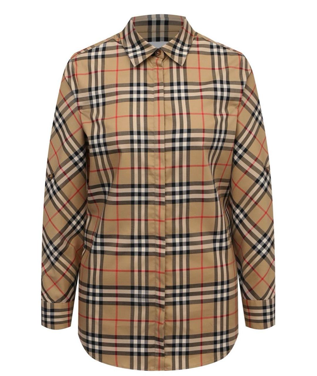 BURBERRY Хлопко-эластановая рубашка, фото 1
