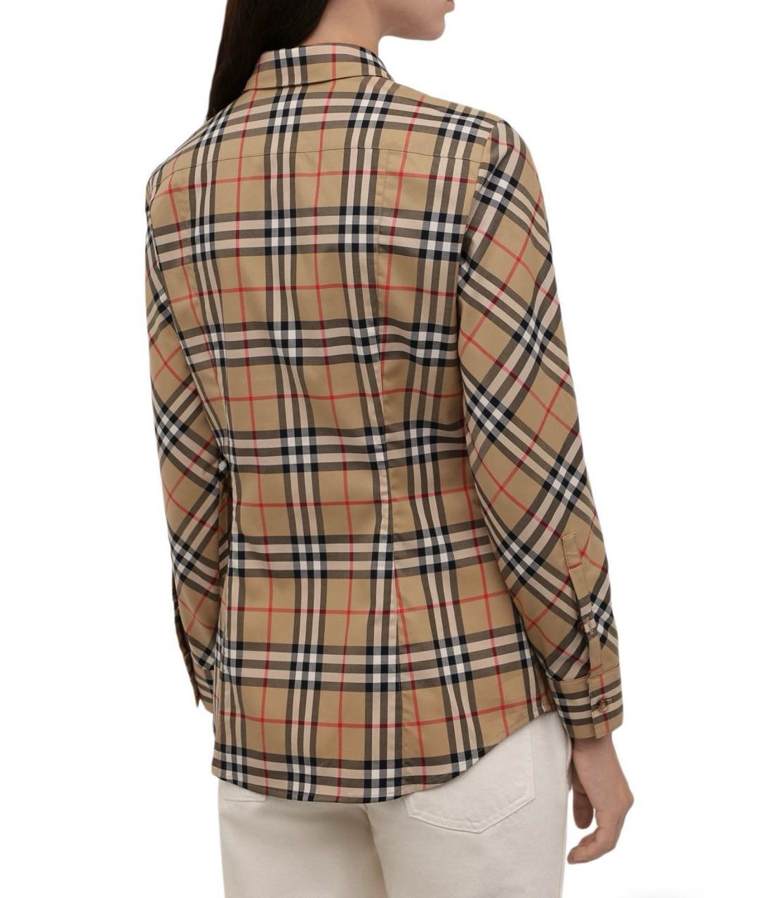 BURBERRY Хлопко-эластановая рубашка, фото 3