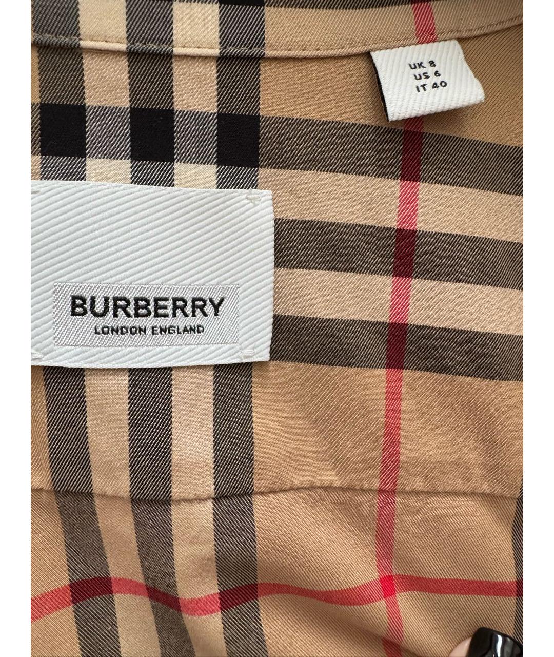 BURBERRY Хлопко-эластановая рубашка, фото 5