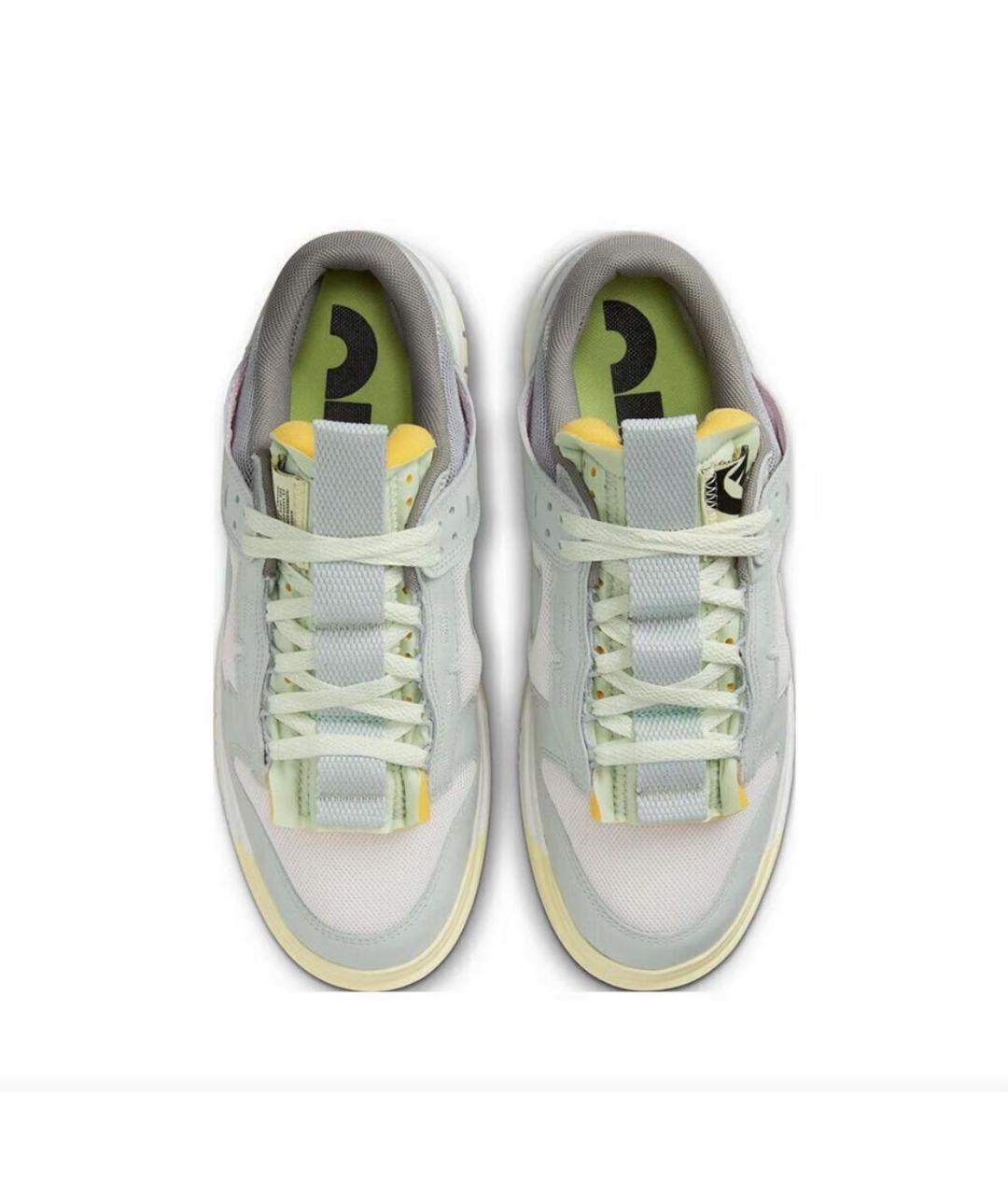 NIKE Серые кожаные низкие кроссовки / кеды, фото 3