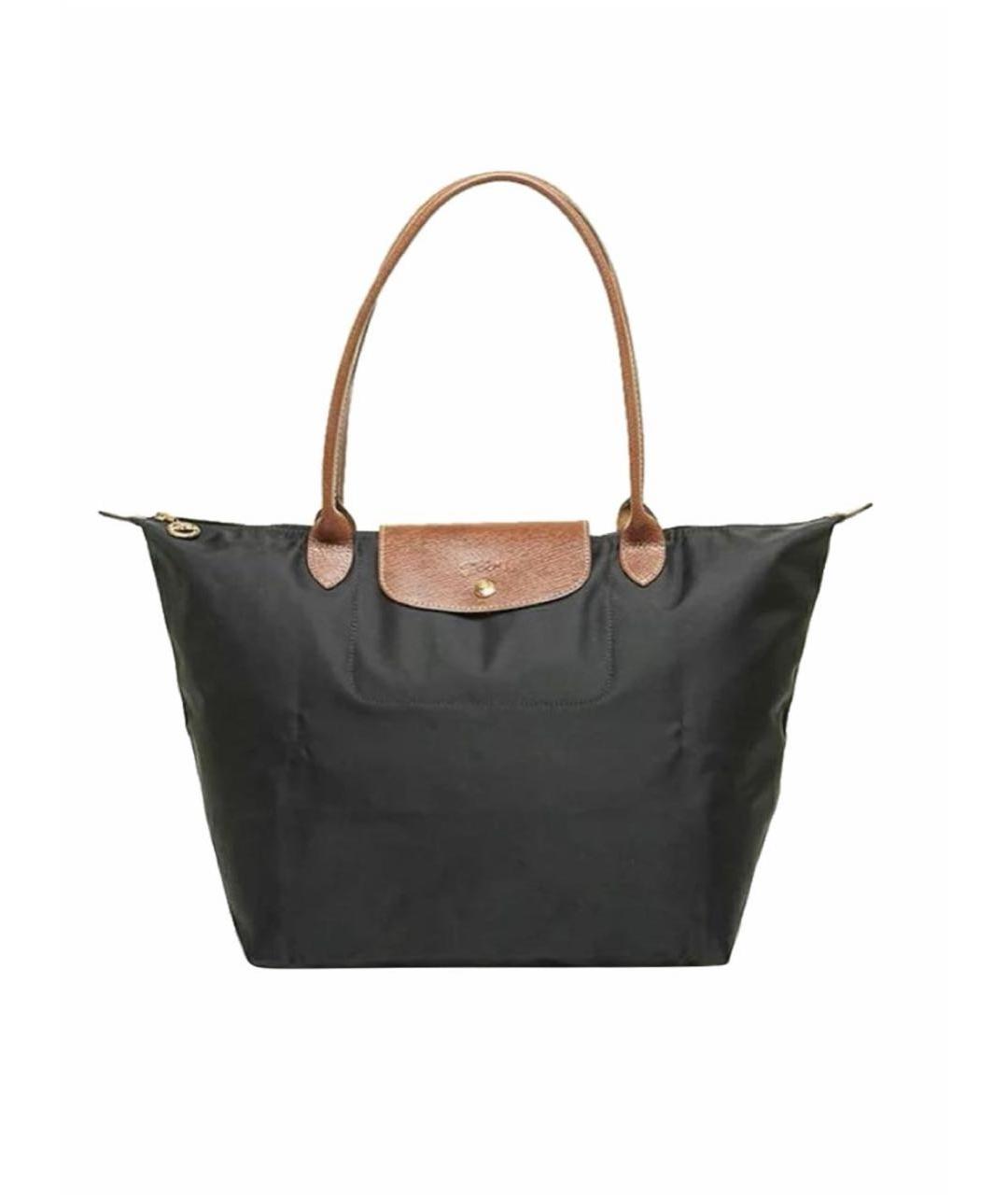 LONGCHAMP Черная сумка тоут, фото 4