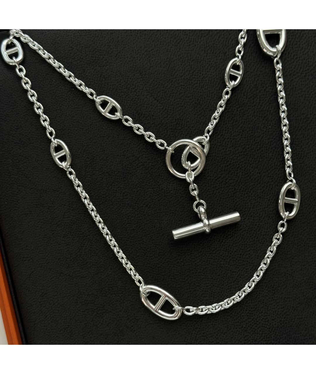 HERMES Серебряное серебряное колье, фото 4