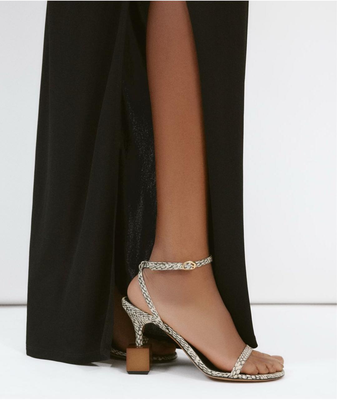 JACQUEMUS Бежевые кожаные босоножки, фото 6