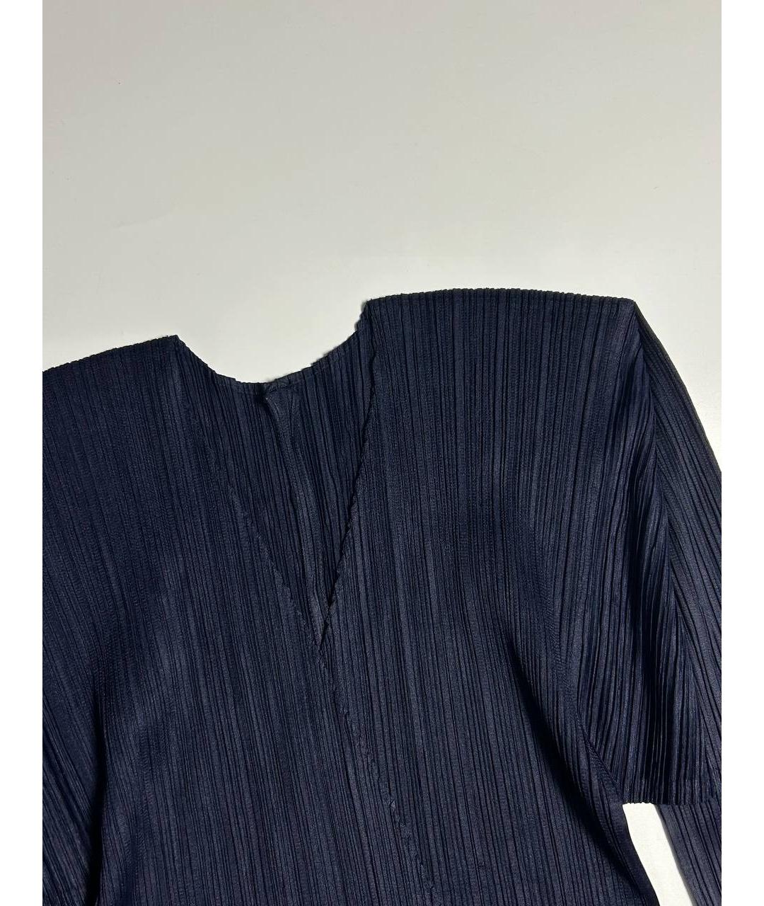 ISSEY MIYAKE Темно-синий полиэстеровый кардиган, фото 4